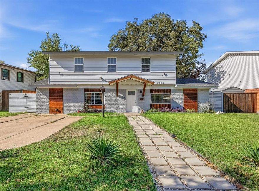 WELCOME TO THIS STUNNING FULLY UPDATED TWO STORY HOME IDEALLY LOCATED IN CENTRAL MESQUITE JUST MINUTES FROM TOWN EAST MALL TOP-RATED RESTAURANTS, SHOPPING CENTERSAND MAJOR HIGHWAYS 80 & 635 FOR EASY COMMUTING THIS PROPERTY OFFERS THE PERFECT BLEND OF MODERN UPGRADES AND EVERYDAY CONFORT. THE HOME HAS BEEN THOUGHFULLY REMODELED FROM TOP TO BOTTOM, PROVIDING A FRESH CONTEMPORARY FEEL THROUGHOUT ENJOJY PEACE OF MIND WITH MAJOR UPDATES ALREADY COMPLETED, INCLUDING A NEW ROOF (2023}AND NEW HVAC (2023) WATER HEATER, CARPET AND KITCHEN CABINETS. MAKING THIS HOUSE MOVE-IN READY.
WITH SPACIOUS LIVING AREAS, CONFORTABLE BEDROOMS, AND STYLISH FINISHES, THIS HOME IS IDEAL FOR FIRST TIME HOME BUYERS.
DON'T MISS THE OPPORTUNITY TO MAKE THIS EXCEPTIONAL, FULLY RENOVATED HOME YOURS.