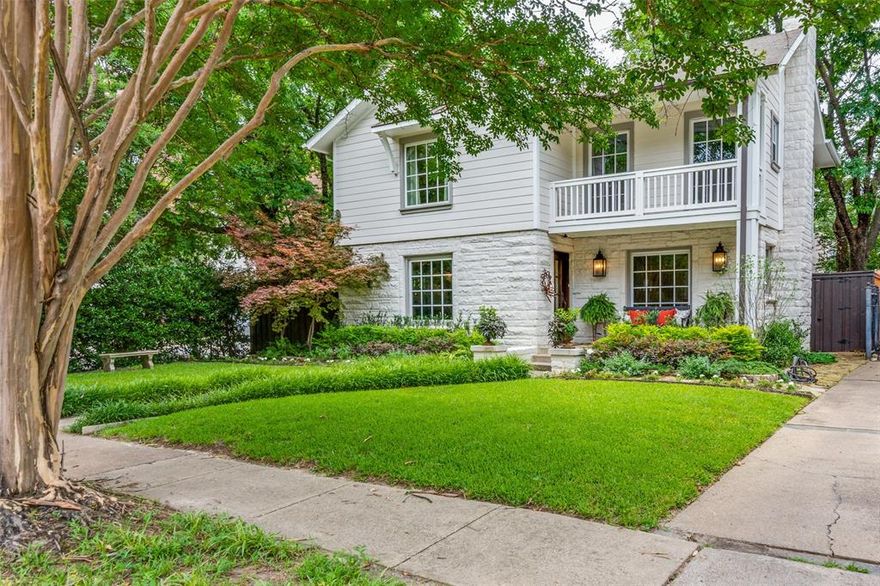 This meticulously updated residence is a testament to modern comfort and timeless elegance. Nestled in the heart of University Park, convenience meets luxury with this 4-bedroom, 2.5-bathroom abode. Step inside to discover a seamless blend of form and function, with airy formals, a versatile office space, and a thoughtfully designed galley-style kitchen that effortlessly flows into the breakfast and family rooms. Upstairs, the private retreat awaits with a spacious primary bedroom suite, accompanied by three additional bedrooms and a convenient utility room. Outside, escape to your own personal paradise with artificial turf and hardscape living areas, perfect for entertaining or simply unwinding under the Texas sky. Complete with a storage building and a detached two-car garage with an automatic gate, this University Park gem offers the ultimate in modern living.