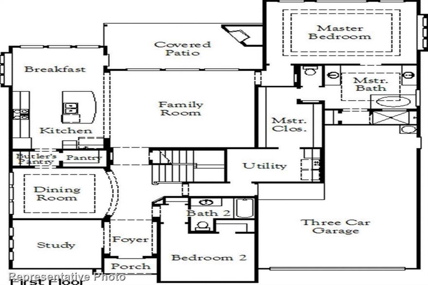 MLS# 20234765 - Built by Coventry Homes - CONST. COMPLETED Jun 30 ~ This home is breathtaking and a show stopper with everything any family needs plus! Driving up, you will be in awe of the gorgeous architecture and elevation details. On the inside, you will be blown away by the open floor plan and attention to detail with high ceilings in the entry and family room. The kitchen will blow your mind and comes complete with a large work island, tons of cabinets and counter space, gas cooktop, butler's pantry and double ovens. The primary suite is the perfect retreat and highlights the bowed window, relaxing spacious bath and large walk-in shower.
