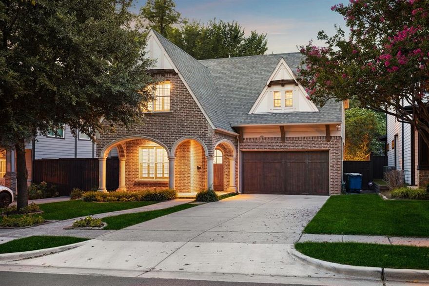 Located in the heart of Lower Greenville, walkable to restaurants, shopping, parks and more; this beautiful Tudor home combines the allure of the M-streets with the convenience of contemporary living. This stunning Tudor home offers five spacious bedrooms, providing ample room for the whole family. The meticulous renovations on the first floor, including the gourmet kitchen and stylish finishes, elevate this home to a level of luxury that perfectly balances classic elegance with modern convenience. Boasting stainless steel appliances, granite countertops, and custom cabinetry, you'll enjoy the perfect blend of classic charm and modern functionality. The spacious living area overlooks a pool, complete with a captivating limestone waterfall, spa, and tanning ledge, offering a tranquil oasis right in your backyard.  Additionally, the property features a covered outdoor patio, perfect for entertaining guests or simply enjoying the beautiful Texas weather.