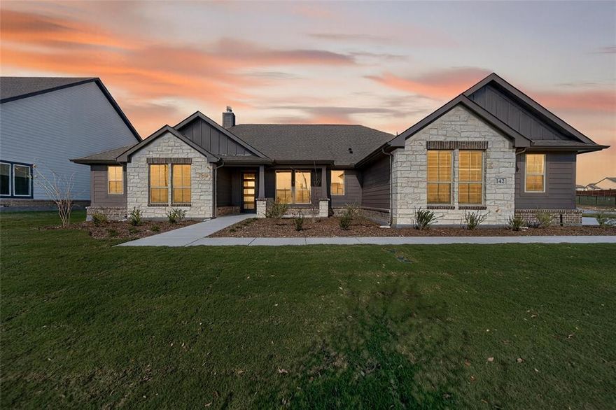 Estimated November 2025 completion! Ask us about our Trade In Trade Up program, we can buy your home! The 4-bedroom Colorado 2 presents a creative yet sensible layout of the home’s 2,417 square feet of living space. Right from the front entrance, you can see the entire main living area. This open concept enhances the spacious feeling and makes it easy to have conversations no matter where you are—perfect for entertaining! The kitchen is a definite eye-catcher in the Colorado 2. We’ve incorporated a massive center island that doubles your counter space and provides comfortable seating for 4 people at the breakfast bar. You can also enjoy the view of the fireplace in the family room. If a formal dining room is on your new home wish list, check that off. Just a few steps from the kitchen, this floor plan has just the room for those special occasions. If formal isn’t your thing, use this as a playroom or a living room. Across the foyer, the Colorado 2 also gives you a flex room to expand on the versatility. With a few small adjustments, you could convert it to a fifth bedroom. The design of the owner's suite is one of the (many) reasons people love this floor plan. The bedroom is nestled in the back of the home under a tray ceiling that accentuates the roominess. The Colorado 2 smartly uses space in the bathroom for and step-in shower, along with dual vanities and a private water closet. Then your suite is completed with an expansive walk-in closet with wooden shelves and racks ready and waiting for your wardrobe. The 3 secondary bedrooms are clustered in a suite-like space on the other side of the home’s layout. Two of them offer a walk-in closet, while the third one gives just a little bit more floor space. The 3 bedrooms share the home’s second full bath. For a home that creates the ideal balance between togetherness and privacy, the Colorado 2 is fit to be tried!