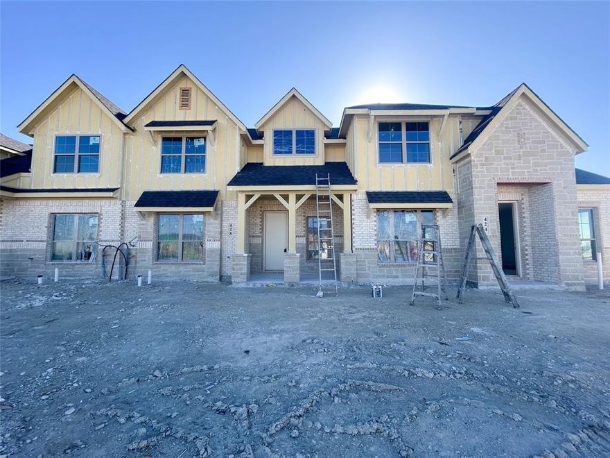 Beautiful two-story home in Waxahachie, TX, offering 3 bedrooms, 2.5 bathrooms, and a spacious 2-car garage. This pet-friendly home features granite countertops, wood-inspired flooring, stylish blinds, and central heat and air for year-round comfort. With washer and dryer connections and included lawn care, daily living is made easy. Your furry friends will love the on-site dog park, adding to the community's charm.