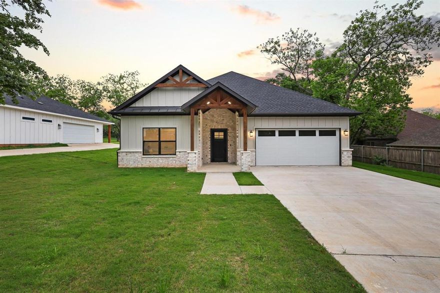 Rare opportunity to own a 2025 custom-built dream home just steps from Waterloo Lake Regional Park. Situated on an oversized half-acre lot shaded by mature trees, this stunning property blends beautiful modern design with timeless classic style, creating a home that feels both luxurious and welcoming. Quality craftsmanship, thoughtful layout, and an unbeatable location make this a truly special offering.

From the moment you enter, you’ll notice the soaring ceilings, abundant natural light, and highly desirable open-concept floor plan designed for both everyday living and entertaining. The expansive living area flows seamlessly into a showpiece kitchen featuring a massive island, custom cabinetry, quartz countertops, brand-new appliances, and a 36-inch 6-burner commercial gas range with vent hood. Every space was designed to feel elevated yet comfortable.

The smart split-bedroom layout offers privacy and flexibility, with two true primary suites—each with its own private ensuite bathroom—separated from the additional bedrooms. This rare design is ideal for multi-generational living, guests, or creating the perfect private retreat. In total, the home offers 4 bedrooms and 3 full bathrooms with custom vanities and quality finishes throughout.

The cathedral-ceiling family room adds to the grand feel of the home, while every detail reflects lasting quality. Built with durability in mind, the home includes an engineered foundation reinforced with 37 concrete piers driven approximately 12 feet deep, along with a tankless gas water heater for efficiency and endless hot water.

Step outside to the covered back patio overlooking the huge backyard and expansive lot, offering endless possibilities for outdoor living, entertaining, future pool plans, or simply enjoying the peaceful setting. Just a short walk away, Waterloo Lake Park offers scenic trails, fishing, paddle boarding, pickleball courts, and more.