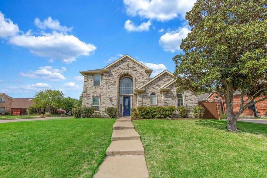 Welcome to this move-in-ready, well-maintained two-story home located on a spacious corner lot in the desirable community of Murphy. This 4-bedroom, 2.5-bath residence offers a bright, open layout and is zoned to the highly rated Plano ISD. 
The home features abundant natural light, enhanced by the majority of windows being fully replaced (2023), providing improved energy efficiency and a fresh, modern feel. Interior updates include new carpet (2026) and new luxury vinyl plank flooring (2026) in the entryway and dining room, adding both style and comfort. All bedrooms feature walk-in closets, providing ample storage and everyday convenience. An extra-large decking storage area above the garage provides ample space for organization.
The kitchen is equipped with a gas connection conveniently located beneath the cooktop. Outside, you’ll enjoy a generously sized backyard—perfect for gatherings, play, or relaxation. The fence was freshly stained(2025), enhancing both curb appeal and durability. A BRAND-NEW ROOF will be installed prior to closing, ensuring long-term value and protection.
Location is a standout feature—this home is just minutes from Timbers Nature Preserve, where scenic trails and natural beauty await. A new H-E-B is planned just minutes away. The surrounding Murphy community is known for its well-maintained neighborhoods and easy access to shopping, dining, premier fitness centers, and major highways.