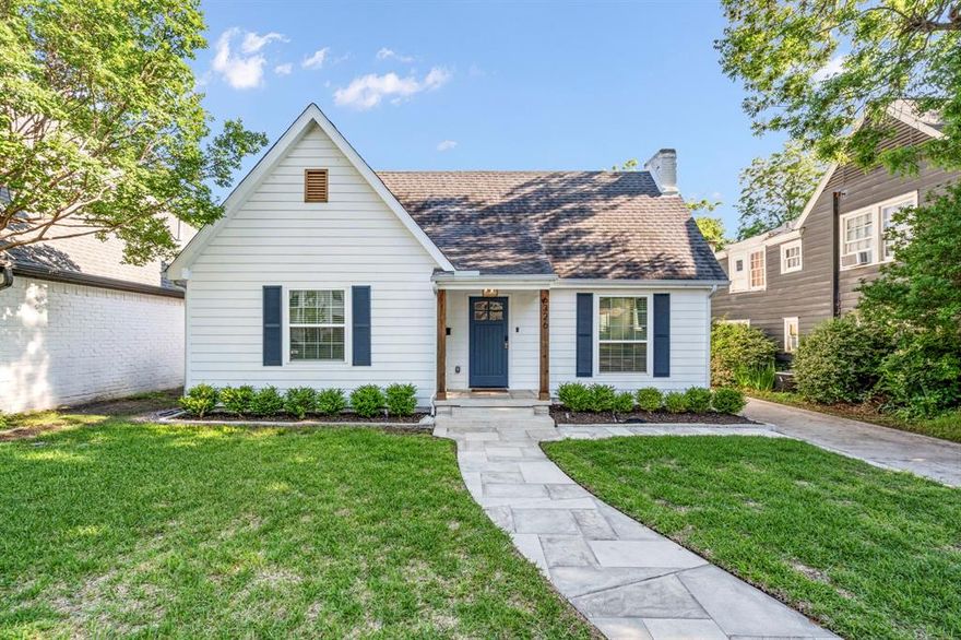 Welcome to this beautifully reimagined 3-bedroom, 2-bath home in the heart of Lakewood Heights—just steps from Tietze Park and minutes from Dallas’ best shops and restaurants. Recently taken to the studs and completely renovated, this home blends timeless charm with sophisticated, modern design.

Inside, you’ll find an open-concept floor plan filled with natural light, perfect for both everyday living and entertaining. The chef-inspired kitchen is the centerpiece, featuring a striking waterfall island, marble backsplash, gas range, Delta pot filler, and high-end finishes throughout.

Every detail has been thoughtfully curated—from the stylish fixtures to the sleek flooring—offering both comfort and luxury in every room.

Don't miss the opportunity to own this move-in ready gem in one of Dallas’ most sought-after neighborhoods.