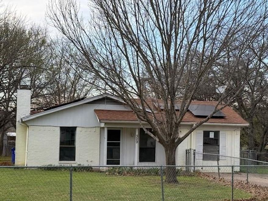 Great opportunity to bring your imagination and create the home that matches your style. With a spacious floorplan, converted garage and addition behind the conversion, this home has room to spread out. Located on a fenced, corner lot, the home provides a great space for outdoor living. Help transform this gem into the diamond it can be. Located conveniently to nearby main roadways, city services, and shopping without the congession of city life.