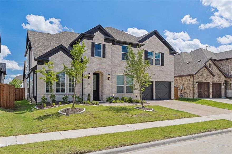 Are you looking for a LUXURY rental? This is the one! Built by Grand Homes and BETTER THAN NEW! This highly sought after floorplan, Monterra II, has been recently completed with over $270K in upgrades. The open floorplan features five bedrooms and four full bathrooms. Upon entry you will find a guest suite, a formal living or dining area, and an office space that can double as a bonus room. The family room features cathedral ceilings, a floor-to-ceiling marble fireplace, and a wall of custom windows that fill the home with natural light. Attached, you will find a gourmet kitchen with upscale appliances, custom cabinetry, and a HUGE walk-in pantry. The primary suite offers a luxurious bathroom with dual vanities, a free-standing tub, and a separate shower. On the second level, you will find a space designed for the ultimate entertainment area. The floating game room seamlessly connects to the lounge with a wet bar and a media room that is prewired for surround sound. Additionally there are three secondary bedrooms, two of which connects to a full bathroom. The private backyard is also ideal for entertaining, as it boast an extended covered patio, with a gorgeous 27 foot tall pergola. As a bonus, the homesite is North facing and doesn't back up to other homes. Located in Rockwall ISD,  Edgewater is a beautifully master planned community! This home is a MUST SEE!