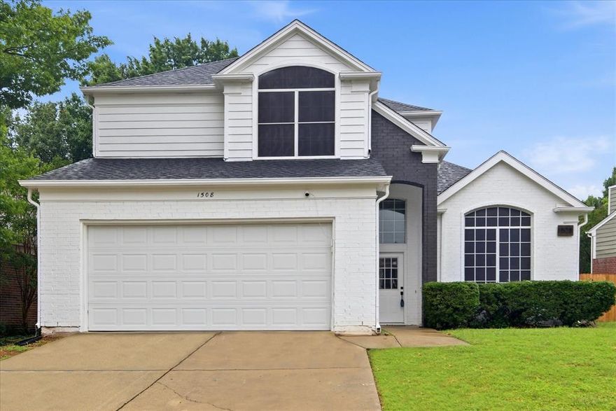 Step into this beautifully reimagined 2-story home in sought-after North Arlington—NO HOA! Offering 3 bedrooms and 2.5 baths, this residence showcases extensive updates and a fresh, modern feel throughout. Rich, natural-tone wood flooring flows across the main level, where you’ll find two spacious living areas and a dining area, all enhanced by updated lighting that creates a bright, inviting atmosphere.

The open-concept kitchen is designed to impress, featuring quartz countertops, upgraded cabinetry, a large center island, stainless appliances, and a sunny breakfast area—perfect for everyday living and entertaining alike.

Upstairs, the oversized primary suite provides a relaxing retreat with a beautifully updated ensuite bath and a walk-in closet. Two additional bedrooms are thoughtfully connected by a convenient Jack-and-Jill bath, offering both comfort and functionality.

Enjoy outdoor living in the expansive backyard, complete with a sparkling pool—ideal for cooling off on Texas summer days or hosting gatherings with friends and family.

Ideally located just minutes from shopping, dining, and entertainment, including Six Flags and Hurricane Harbor, this home blends style, space, and convenience in one exceptional package.