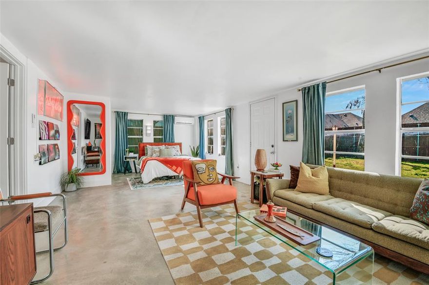 Thoughtfully updated 2 bed, 1 bath home in the highly desirable River District of West Fort Worth. Fully renovated in 2024, this home offers modern comfort with classic charm, offering a rare opportunity to own in a well-established neighborhood with strong market value. Walking distance from great schools, new retail, dining, cocktail lounges, the Trinity River trail system and a short drive to the Cultural District & Downtown Fort Worth. This home has been meticulously renovated from top to bottom with all-new electrical and plumbing & fixtures, 3 new HVAC systems, new water heater, energy-efficient windows, and energy saving foam insulation hidden behind the vaulted ceilings. Open kitchen with all new appliances including gas powered oven range and vent a hood. Large cedar fenced backyard with enough room for kids, pets and hosting friends. Oversized 32 ft long garage with ample space for a workshop with multiple entry doors. NO HOA! Copy of survey & floor plan in TransactionDocs folder. Currently occupied by tenant until September 2026. Lease can be renewed if desired by Buyer. Please allow 24 hour notice for tenant and see all available times for booking showings through BrokerBay.