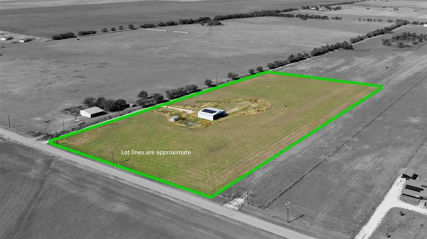 Discover the potential of this versatile 10 acre tract located in a growing area north of Dallas. This property offers a rare combination of rural tranquility and proximity to development and infrastructure. The land features a large hangar style structure equipped with solar panels, providing an excellent start for those interested in off grid capabilities or sustainable living. The property is ready for your vision, whether that’s building a custom home, establishing an agricultural operation, or simply holding a valuable piece of Texas land. Some utilities are already in place or nearby, offering a head start for building or setting up operations. With open space, flat terrain, and flexible use options, this property is a prime opportunity in a rapidly appreciating area.