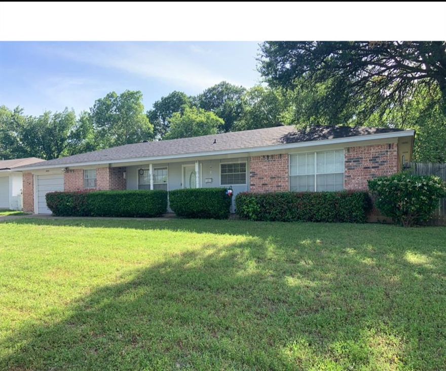 CALLNG ALL INVESTORS! Cash only. This Home is in North Richland Hills. A quick walk to Fossil Creek Park. Large rooms, nice open kitchen. Covered back patio. Huge laundry room with lots of storage. Ceiling fans throughout the house. Garage workspace. Come and See. ALL Offers due Monday, March 9, at 5pm.