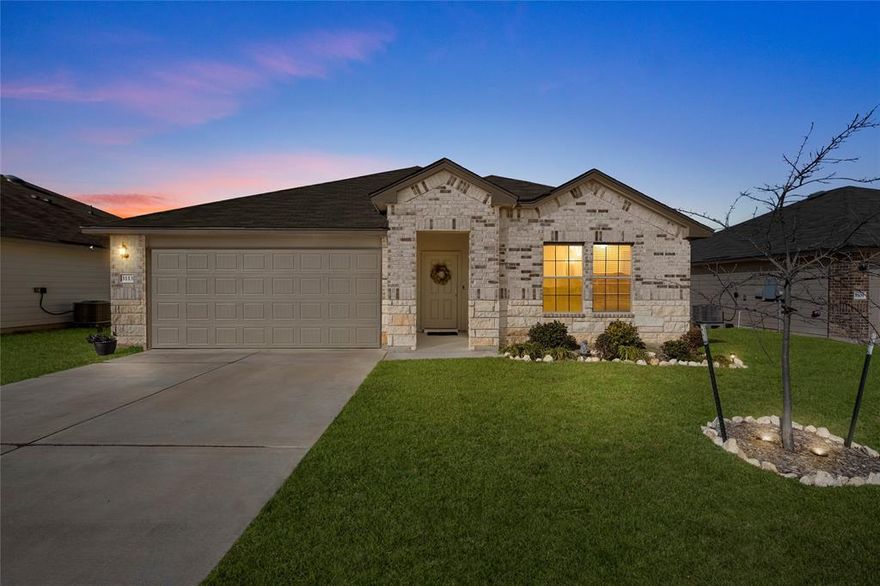 Adorable, Move-In Ready Home located in the wonderful Park Meadows community in Midway ISD! Designed with functionality and comfort in mind, this 4 bedroom, 2 bath home features an open concept layout, gorgeous vinyl plank floors, a neutral color palette, and lots of natural light. The heart-of-the-home Kitchen is perfect for gathering around with friends and family and features granite countertops, stainless steel appliances, a spacious island with seating, ample counter and cabinet space, and a walk-in pantry. The isolated Primary Suite offers a relaxing retreat with a large shower, granite counters with dual sinks, and a large walk-in closet. Kick back and unwind under the covered patio overlooking your beautiful backyard with flowerbeds along the fence. This vibrant and friendly community offers sidewalks and a neighborhood park and green space with a walking path. Conveniently located just minutes from schools, shopping, and dining. This sweet, turn-key house is ready to welcome you home!