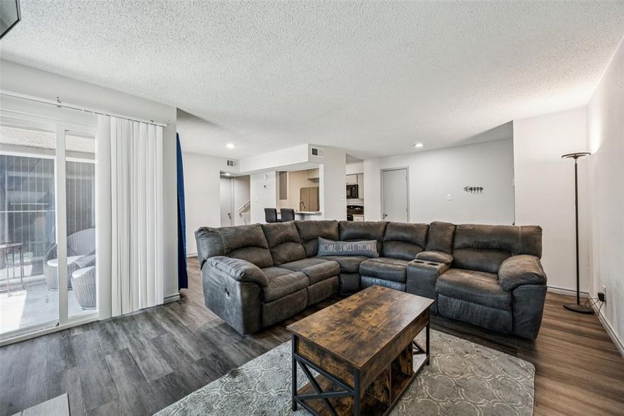 Charming 2 bed, 2 bath condo in the heart of East Dallas, just minutes from shopping, dining and entertainment! This inviting 2-story unit offers a well-appointed kitchen with granite countertops, a breakfast bar, walk-in pantry, ample storage - perfect for everyday living or entertaining. The main level also includes spacious living and dining areas, a bedroom with ensuite bath, a convenient laundry room, and access to a private patio from both the living room and bedroom. Upstairs, the spacious primary suite features an ensuite bath and serves as a peaceful retreat from the main living areas. Enjoy two assigned covered parking spaces in front, a private outdoor storage closet and a sparkling community pool just steps away. The thoughtful layout is ideal for roommates, guests or flexible living. With a smart design and unbeatable location, this one checks all the boxes!