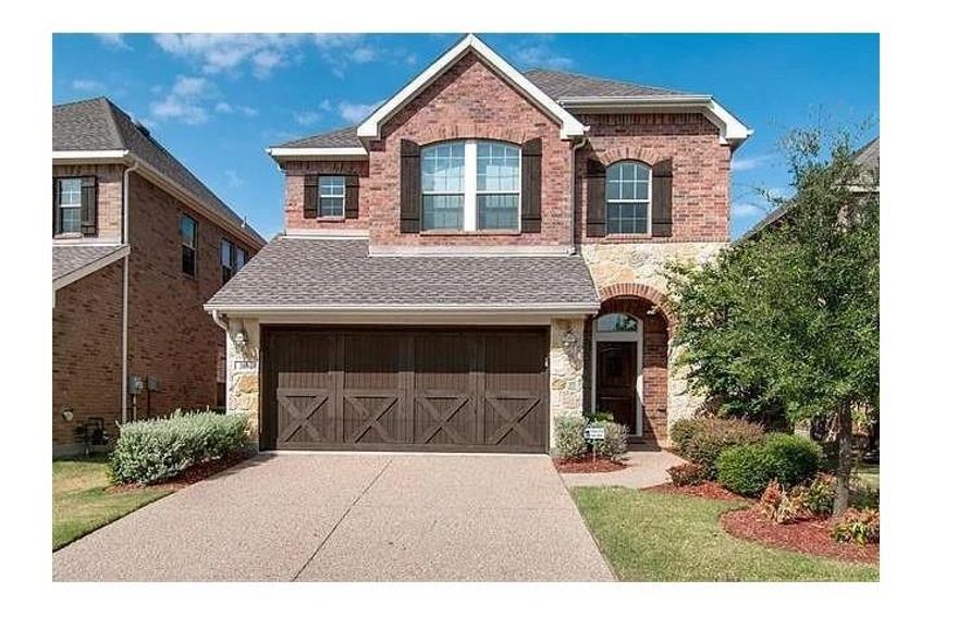 Well maintained ready to lease,  2 story home 4 bed 2.5 bath, Game room, Media room  in  Castle Hills subdivison. Close to highway 121.  Open floor plan , High ceiling family room open to Kitchen, wood flooring, Crwn mldng & art niches ,  large Island Kitchen with granite countertops, stone backsplash, ss appliances & gas range. Kitchen opens to Fam Rm w.a gas log FP, surround snd & entertainment niche w.blt-ins French door , Study or dinning room, Master Suite w. granite vanity, dual sinks, jetted tub, separate shower & WIC down stairs. Upstairs Game Room , huge Media Room with surround  & wetbar, 3 bedrooms with full bath. Large covered Patio w. speakers & plumbed for gas Covered Patio. Right of Highway 121, Close to Dallas Tollway, Airport, Legacy office buildings