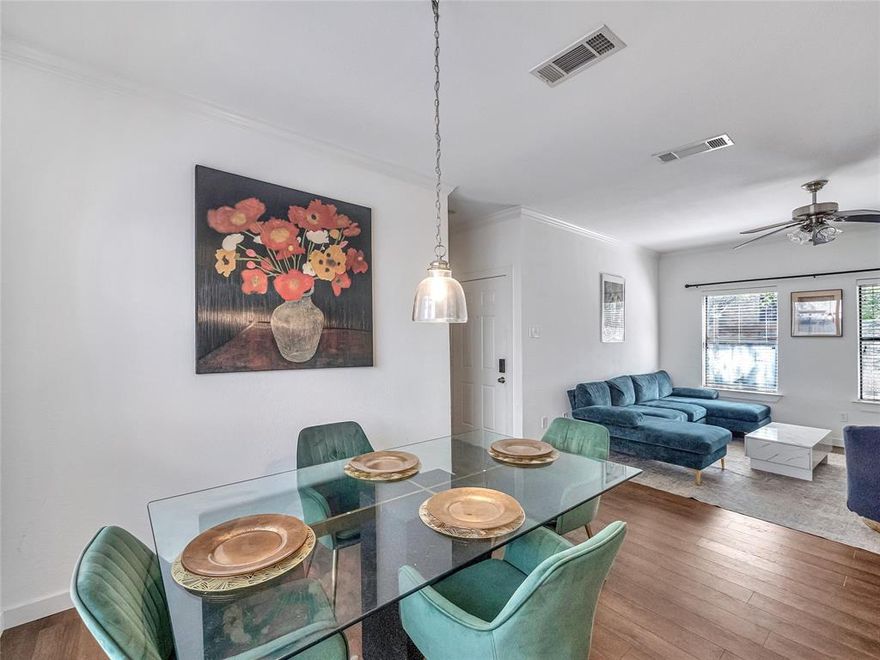 Perfect 1st-floor condo in the heart of Oak Lawn! Ideally located just blocks from Highland Park and Uptown, and minutes to premier shopping, dining, Whole Foods, Victory Park, and Downtown Dallas.

This beautifully updated home features LVP flooring throughout the living, dining, and bedroom spaces, offering a clean and modern feel. The open living and dining areas are filled with natural light, creating a warm and inviting atmosphere.

The stylish kitchen includes white shaker cabinets, granite countertops, a designer backsplash, and stainless steel appliances. Refrigerator and in-unit stackable washer & dryer are included!

The spacious primary bedroom offers an en-suite bathroom, two clothing closets, and an additional linen closet for ample storage.

Additional highlights include assigned covered-secured access- parking, and a well-maintained community setting.

Move-in ready and perfectly located — this condo is the ideal lock-and-leave home  in one of Dallas’ most desirable neighborhoods.