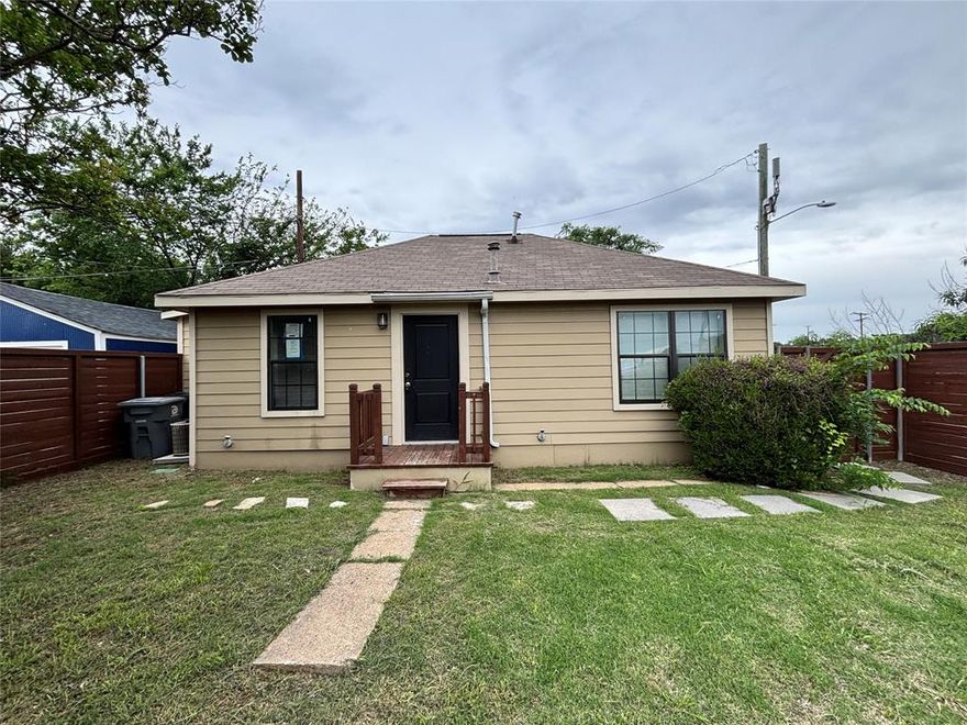 INVESTORS...Here's an opportunity!! This 2 bedroom, 2 bath offers an affordable entry point in the heart of Dallas, with a mix of vintage charm and modern renovations. Sold AS-IS and Super CUTE!!! This home is Walkable, Near Fair Park, Cotton Bowl, and is PERFECT as a short-term rental.