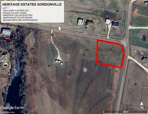 LOT 1.7 HERITAGE Gordonville TX 76245