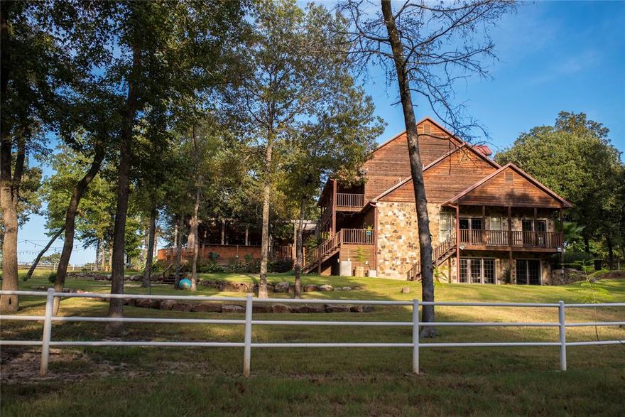 Stunning 96-Acre Ag-Exempt Property Just Outside Canton, TX! Behind white pipe fencing and down a winding private drive, discover this beautifully updated estate offering unmatched privacy and versatility. The main home features 5 bedrooms, 4.5 baths, wraparound porches, a walk-out basement with bathroom, office and extra built out space over garage. Enjoy exceptional outdoor living with commercial-grade kitchen equipment, wood-fired brick oven, gas fire pit, hot tub, sound system, 70” TV, bar area, and ample seating — ideal for entertaining. Additional features include: • Second residence: ~3,600 sq ft barndominium (perfect guest or in-law house) • Two shops: 2-bay and 6-bay, fuel tank • Horse barn with pens • Pond, creek, and two wells. Whether you’re raising a family, seeking a private retreat, or exploring commercial potential, this property delivers. Formerly operated as a successful event venue, the opportunities are endless. Furnishings and equipment negotiable with the sale of the property. Bring your family, bring your dreams — this is the one!