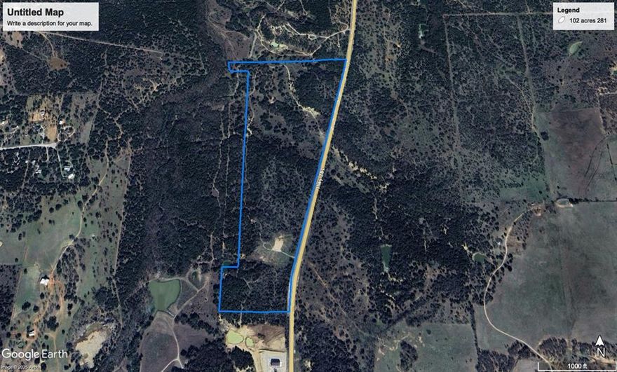 Nearly 4,000 of State HWY 281 frontage located just minutes from I20. 2 active water taps, rolling terrain, breath taking views, and multiple pad sites for your new home or business.