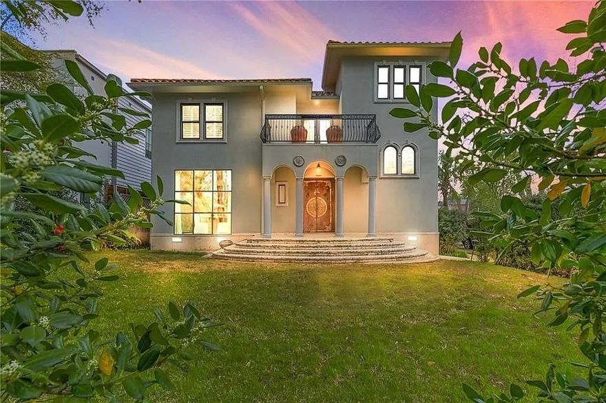 Find your oasis in the heart of University Park, minutes away from MIS and Snider Plaza. This elegant two-story modern Mediterranean is the perfect combination of timeless style, classic comfort and new technology. Interior features include a custom kitchen, formal dining, wine cellar, family room with fireplace and a great backyard with pool, spa and a freestanding guest-house. Upstairs you will find the romantic master suite, complete with a balcony overlooking the backyard& pool.