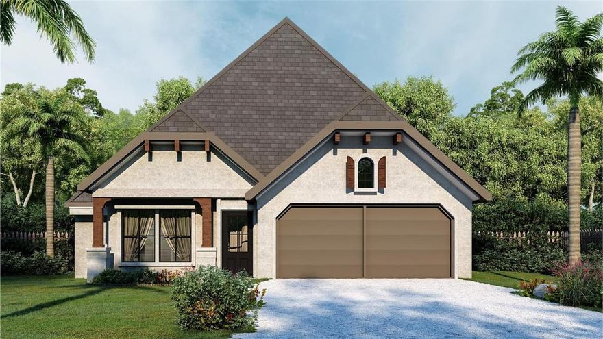 Proposed new construction in a 55+ community! This 4-bedroom home offers a spacious 19' x 15' family room with a corner brick fireplace and gas logs, open to the large kitchen for seamless entertaining. The flexible layout allows the front bedroom to serve as a private study. Highlights include 10-foot ceilings, 8-foot doors, and a professional Frigidaire gas range with convection oven and built-in air fryer. Buyers can select finishes and exterior elevation designs to personalize their home. Built by an established custom builder, this affordable, well-designed home is located just minutes from town, dining, and Squaw Valley Golf Course. Community amenities include a pool, with lawn care covered by the HOA—perfect for relaxed retirement living.
