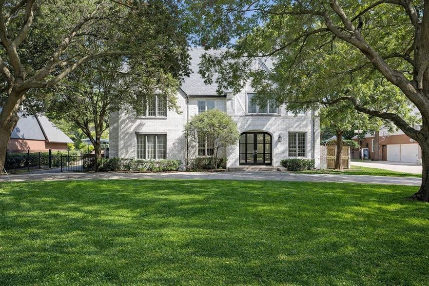 6239 Park Lane has been beautifully reimagined by renowned Mills Custom Homes, blending timeless design with elevated finishes throughout. Nearly every surface has been updated, including new plumbing fixtures, countertops, designer tile, hardware, curated lighting, fresh paint, wallpaper, and more! The first-floor primary suite offers a private retreat and includes an attached flex space ideal for a home office, fitness room, or sitting area. The space was thoughtfully designed with the option to add a second primary bathroom and closet, providing flexibility for future customization. The home features 5 bedrooms and 5 full bathrooms, with generously sized secondary bedrooms that are all ensuite and include large closets. Upstairs, a spacious game room with vaulted ceilings provides additional living space, along with a separate media room for entertaining. The reconfigured bar serves as a striking focal point and features a floor-to-ceiling, temperature-controlled wine room designed to showcase approximately 200 bottles. Additional highlights include utility rooms for full-size washer and dryer on both the first and second floors and a private elevator connecting levels. The outdoor living space has been completely refreshed with a remodeled pool and all new landscaping, including turf in the backyard for easy maintenance and year-round beauty. A rare opportunity to own a fully updated home in the heart of Preston Hollow. Expected completion summer of 2026.