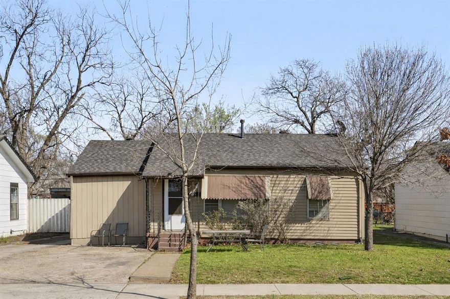 Welcome to 3737 Willing Ave in Fort Worth, a charming home located in the established Shaw Heights area offering comfort, character, and convenience. This inviting residence features 3 bedrooms (1 extra room as 4th bedroom or office) and 1 full bathroom with approximately 1,062 square feet of living space situated on a spacious 7,000-square-foot lot. Inside, the home offers a bright and functional layout filled with natural light, a welcoming living area that flows seamlessly into the dining space, and a well-appointed kitchen with ample cabinetry and storage for everyday living. The generously sized bedrooms provide flexibility for family, guests, or a home office, while the large backyard offers plenty of room for outdoor entertaining, gardening, or future improvements. Blending classic architectural charm with practical living spaces, this property is ideal for first-time buyers, investors, or anyone looking to add personal touches to a solid home in a convenient location. Situated near schools, parks, shopping, dining, and with easy access to I-35, this home provides quick connectivity to the best of Fort Worth while maintaining a quiet neighborhood feel.