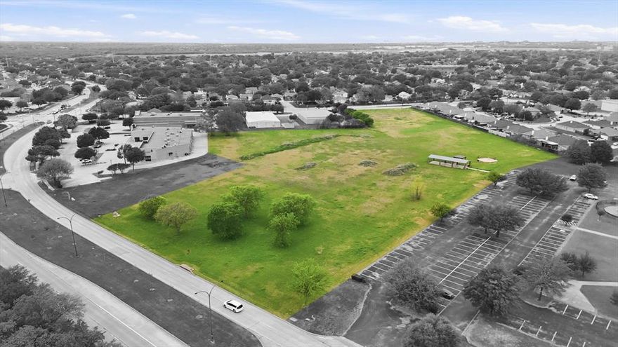 Prime 7.5-acre commercial opportunity, this tract is being parceled off from the adjacent church-owned property and offers a rare chance to acquire a sizable footprint in a highly active and growing corridor. The site will require re-platting, providing flexibility for a developer to design and configure the property to best suit their intended use. The northern portion of the property, fronting New York Avenue, is zoned RS-5, while the southern portion fronting Green Oaks Blvd is zoned CC, creating a unique opportunity for a variety of development layouts. Permitted uses include retail, restaurant, hotel, office, single-family residential, or mixed-use development, making this site adaptable to a wide range of investment strategies. Positioned along busy Green Oaks Blvd, the property benefits from excellent visibility and steady traffic counts. It is surrounded by established residential neighborhoods and a strong mix of commercial development, providing a built-in customer base. Additionally, the site offers close proximity to major highways, ensuring convenient access and connectivity across the Arlington and greater DFW area. With limited large-acreage tracts remaining in this part of Arlington, this is a unique opportunity to develop in a high-demand area with strong growth potential.