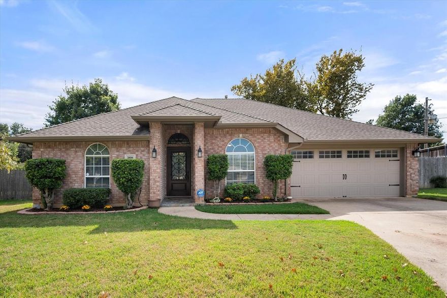YOUR DREAM HOME AWAITS IN A SERENE CUL-DE-SAC! Step inside this charming single-story retreat, where comfort meets style. Boasting 2 inviting living areas, 2 dining spaces, and a versatile bonus room, there’s truly a place for everyone. Gorgeous hand-scraped wood floors flow through the formals and den, adding rustic warmth, while the kitchen shines with beveled granite countertops, abundant cabinetry, dual stone sinks, and a gas oven range — complete with a cozy breakfast nook for morning coffee or casual meals. Spacious bedrooms feature walk-in closets, and the updated primary bath impresses with a large walk-in shower. The separate bonus room provides privacy and flexibility, perfect for a home office, workout space, or game room. Step outside to an easy-to-maintain backyard, complete with a 10x12 electric shop and a separate garden shed — ideal for storage, hobbies, or projects. Located just minutes from schools and the charming Huntwick neighborhood, this home combines convenience with comfort. Don't miss out, schedule your showing for today!  ***2.875 FHA Assumable Rate Available, ask agent for details***
