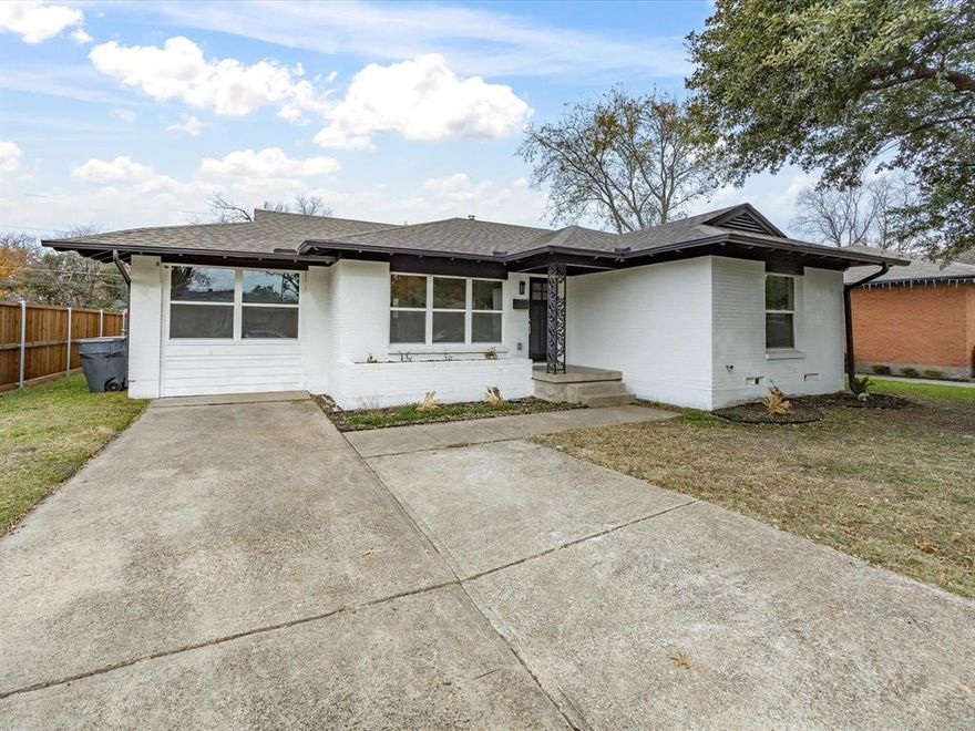 Set in the heart of Casa View, this home delivers a fresh take on modern living in one of East Dallas’ most beloved neighborhoods. This thoughtfully renovated home boasts a spacious, open-concept layout designed for comfort and connection, with natural light streaming through upgraded windows and highlighting the clean, contemporary finishes throughout. The gourmet kitchen is as functional as it is stylish, featuring quartz countertops, abundant cabinetry with smart storage solutions including a built-in Lazy Susan, and top-tier stainless steel appliances. A generous dining area under a designer light fixture provides the perfect backdrop for everything from everyday meals to festive dinner parties. The seamless blend of hardwood and designer tile flooring adds warmth and character, while the living room invites relaxation with an electric fireplace and French doors that open to a spacious backyard and newly built deck—ideal for enjoying Dallas’ sunny days and cool evenings. The private primary suite is a serene escape, with space to accommodate a king-sized bed and more. It features a modern LED-lit vanity, spa-inspired walk-in shower with a rainfall showerhead, and sleek fixtures that elevate the everyday routine. Major systems have been completely upgraded, including a brand-new HVAC system, tankless water heater, new plumbing and gas lines, updated electrical panel and wiring, plus new exterior doors and energy-efficient windows. Rare opportunity for low-maintenance ownership with all the benefits of modern infrastructure. The large backyard is fully fenced and perfect for pets, play, or hosting under the stars. Just minutes from White Rock Lake and walking distance to The Dallas Arboretum, this location offers easy access to some of the best outdoor recreation in the city. Enjoy a vibrant lifestyle with nearby dining, boutique shopping, and nightlife in East Dallas, Lakewood, and Lower Greenville—plus simple commuting with quick connections to major highways.