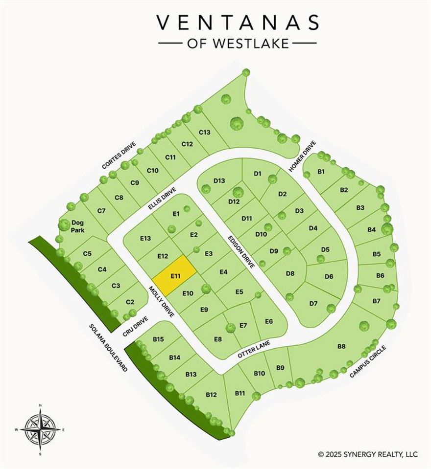 Discover Ventanas, Westlake's newest exclusive 24 hour gated community! Build your Dream Home on this superb .166 acre lot! This premier residential enclave, strategically positioned at the corner of Solana Boulevard and Campus Circle, encompasses 15.3 acres and will feature 51 luxury homes. The community is thoughtfully designed with contemporary architecture similar to the distinguished Knolls of Solana which creates a current and modern neighborhood aesthetic. This new and gated development is adjacent to the acclaimed Entrada community. Residents will enjoy easy access to Entrada amenities including public nature spaces, a charming chapel, canal with water features, and a dedicated dog park. Residents can take a lovely stroll to neighboring Starbucks, other spa service venues and retail stores nearby! Future plans for the development include bringing upscale dining and a boutique hotel into Entrada. Ventana's requires a minimum home size of 3,600 square feet. Children can attend the prestigious Westlake Academy, offering an exceptional International Baccalaureate educational experience.