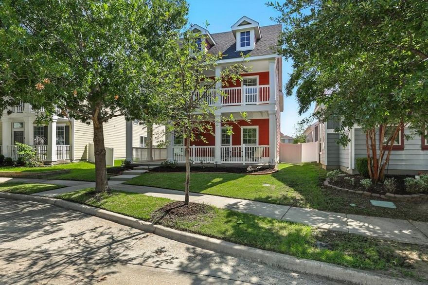 Welcome to this beautiful Move-In-Ready 3-bedroom, 2.5-bathroom home with a game room and sunroom in the highly desirable Sea Pines Village at Savannah. Perfectly positioned on a quiet curve backing to a greenbelt, this home offers privacy, curb appeal, and character from the moment you arrive. Step inside to discover tall ceilings, fresh neutral paint, and an open-concept living and dining space filled with natural light. The gourmet kitchen is the heart of the home, featuring granite counters, rich stained cabinetry, stainless steel appliances, and abundant storage—ideal for everyday living or entertaining. Your first-floor primary suite offers a serene retreat with a spa-like bath including dual sinks, soaking tub, walk-in shower, and spacious walk-in closet. Upstairs, you’ll find two generously sized bedrooms, a full bath, and a flexible game room with access to the charming second-floor front porch. Unwind year-round in the enclosed sunroom, perfect for morning coffee or watching the evening sunset. A bonus extended driveway pad provides extra space for parking or storage. NEW HVAC installed May 2025. Living in Savannah means resort-style amenities at your fingertips: a 20,000 sq. ft. clubhouse, massive waterpark with a 20’ slide, tennis and sports courts, dog parks, scenic ponds, and year-round community events. Conveniently located near major highways, shopping, dining, and top-rated Denton ISD schools. Don’t miss your chance to call this exceptional home yours! *Refrigerator, washer, and dryer are negotiable with an acceptable offer. Schedule your private tour today and experience all that Savannah living has to offer!