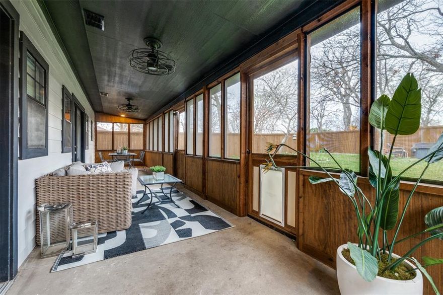 If you’ve been searching for a home in Dallas that actually feels like an escape without paying premium neighborhood prices, then this is the one to see.

Fully taken down to the studs and rebuilt with 1920s charm, this 3-bedroom, 2.5-bath home includes a dedicated office, two living areas, and an attached garage with EV charging. These are features that are hard to find together at this price point! 
The kitchen anchors the home between both living spaces, making it ideal for everyday living and entertaining, while the primary suite offers a spa-like escape.
The true highlight, though, is the outdoor experience: a shaded front porch, an oversized screened-in patio, and a backyard designed to feel calm, private, and removed from the pace of the city.
Just minutes from Bishop Arts and Downtown, this is a strategic buy for someone who understands value and wants more home than they thought possible in Dallas.