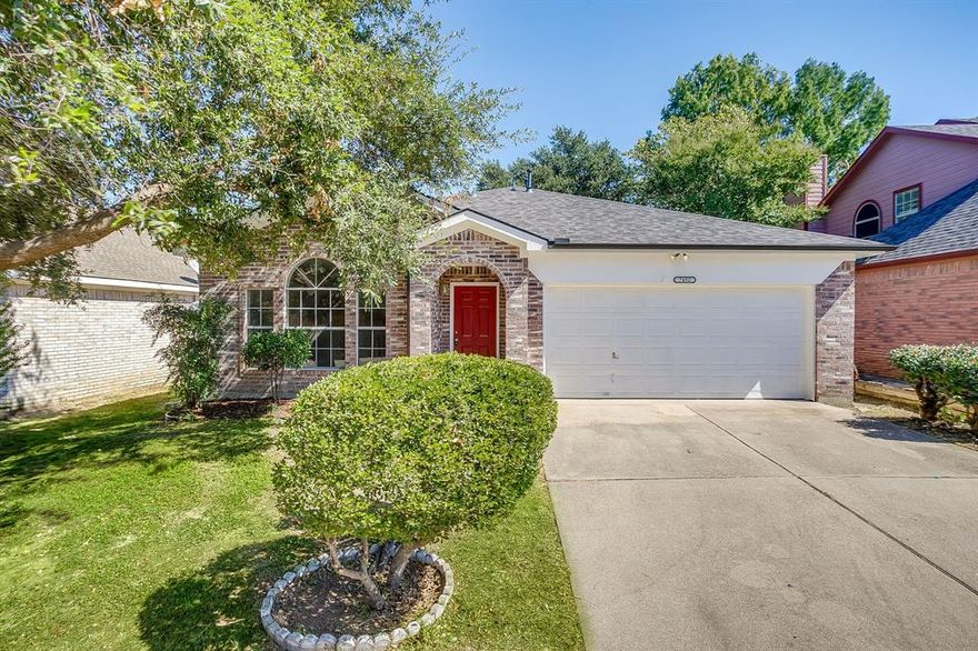 Welcome home to this inviting 3-bedroom, 2-bath house that’s simply perfect for comfortable, everyday living. This one-owner home is located within the coveted Keller ISD. You’ll love the bright, open layout that connects the living, dining, and kitchen areas—ideal for family time or casual get-togethers. Fresh paint throughtout and new floors! The kitchen features plenty of cabinet and counter space to make meal prep easy! And the open floor plan makes entertaning a delight! The spacious primary bedroom includes a private bath and walk-in closet, while the two additional bedrooms are great for kids, guests, or a home office. Outside, enjoy a fenced backyard with room to play, garden, or barbecue on the weekends. The secluded feel is park-like and perfect for morning coffe or unwinding after the day. The location couldn’t be more convenient—just minutes from major highways, shopping, and restaurants, making errands and commutes simple. Whether you’re starting out, downsizing, or looking for a family-friendly neighborhood, this home offers the perfect mix of comfort, function, and convenience. Move in and start making memories today!