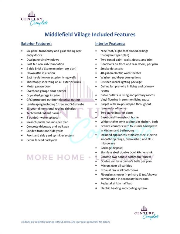 Middlefield Village - Residential