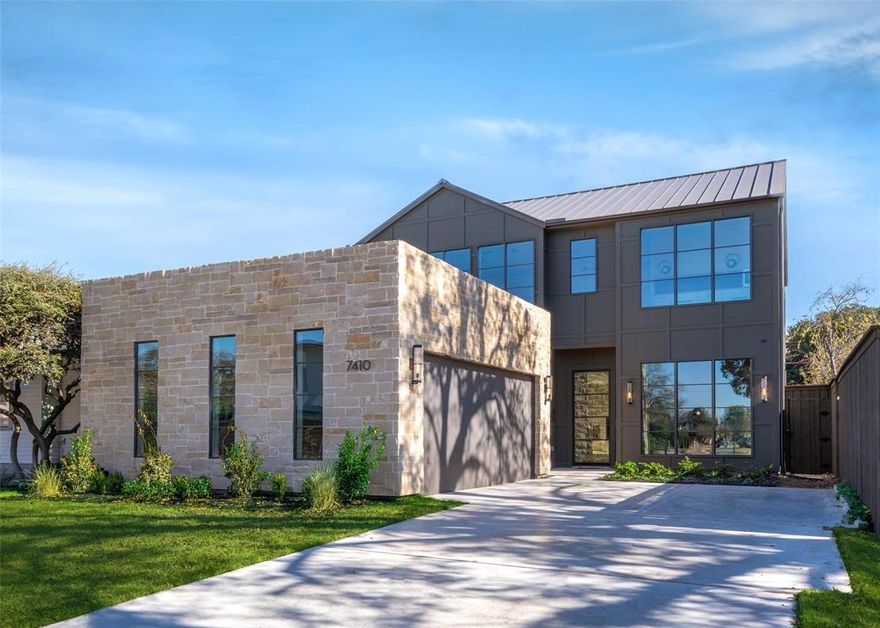 Modern new construction in one of Dallas’ most desirable neighborhoods, designed by John Lively Architects and Saavy House Interiors and built by Alexander Hunt Distinct Homes, a premier luxury builder with 15+ years in the area. Set on a 50×163 ft lot, this home features an authentic sleek Rocky Mountain–inspired modern design and a highly functional floor plan with the primary suite on the main level.

A glass entry opens to light-filled living spaces with panoramic windows. The chef’s kitchen includes a quartz island, professional appliances, a walk-in pantry, and floor-to-ceiling cabinetry. The main-level primary suite offers a spacious bedroom with sitting area, a spa bath with freestanding tub and curb-less shower, views to a private garden, and an oversized closet with direct laundry access.

Upstairs includes a large game room with wet bar, appliance station,  and dedicated powder bath plus three ensuite bedrooms with walk-in closets. Level-4 smooth walls, extensive smart-home wiring, detailed landscaping, and a standing seam metal roof complete this high-quality build. Lutron lighting , pre wired shades, built in security, and an audio video closet are some of the thoughtful tech design elements.

Alexander Hunt Distinct Homes is known for exceptional craftsmanship, thoughtful floor plans, and timeless modern design.