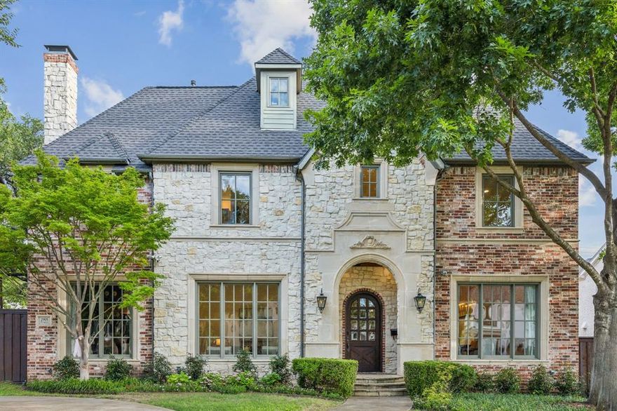 Timeless architecture meets a masterfully remodeled transitional interior! This home features an abundance of light with an open plan and tall ceilings. Entertain your friends & family in an oversized living room. The kitchen is complete with new commercial grade appliances and a reeded white oak island with quartzite countertops. The first floor is complete with a breakfast room, formal living, study, grand dining room, and a full bar with climate controlled wine storage. The second level boasts a huge primary suite. Primary bathroom features large format stone flooring, rift cabinets, freestanding tub, quartzite shower walls, and a wellness room. Additional 2nd story rooms include a large den, 2 additional secondary bedrooms, and a media room that could be converted to a 5th bedroom. The 3rd floor has a spacious secondary bedroom. The backyard has a covered patio overlooking the pool. Additional features include newly installed solar panels, a new roof, and new media room equipment.