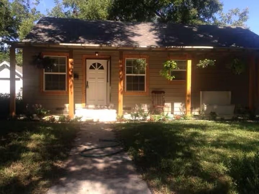 Charming and well maintained 3 bedroom 2 bath home in Stephenville offering 1,242 square feet of functional living space on a spacious .265 acre lot with mature trees and a large backyard. This single story home features an open and inviting layout with two living areas, decorative lighting, and a mix of wood, laminate, and tile flooring throughout. The kitchen includes built in cabinetry, an island, and an eat in dining space that flows easily into the main living areas, making it ideal for everyday living or entertaining. The primary suite offers an ensuite bath with dual sinks and a separate shower, while the additional bedrooms provide flexibility for guests, office space, or additional family needs. Enjoy outdoor living with a covered front porch and back patio overlooking the oversized yard with plenty of room to relax or entertain. Conveniently located near Stephenville ISD schools, shopping, dining, and Tarleton State University.