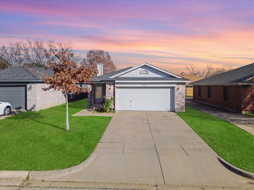 Welcome to your new home! this well maintained 3 bedroom, 2 bathroom gem nestled in a quiet established neighborhood. Upon entering the home you have a welcoming living room with vaulted ceilings and fireplace. Conveniently located near amenities, highly desirable Burleson ISD schools, and major highways. Don't miss out on this opportunity to make this house your home.