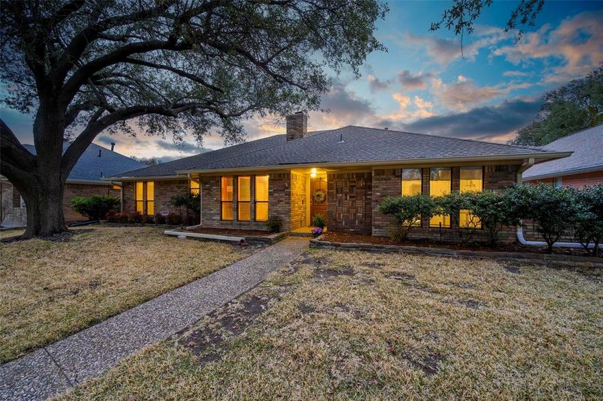 Welcome to this inviting 4-bedroom, 3 full bath home in highly desirable Plano ISD, perfectly situated across the street from a neighborhood park and just minutes from local dining, shopping, and entertainment. Inside, you’ll find a comfortable layout with two spacious living areas, a cozy fireplace, an eat-in kitchen for everyday meals, and a separate dining room ready for gatherings and holidays. Bamboo flooring runs throughout the main areas, adding warmth and durability, while all four bedrooms feature carpet for added comfort. The smaller family room has been freshly painted, and thoughtful exterior updates like added gutters and a locking mailbox provide extra peace of mind. Step outside to your private backyard retreat, complete with a pool and spa combo, covered patio, and private fencing—perfect for relaxing evenings or weekend get-togethers. With a solid structure and timeless layout, this home has great bones and offers the perfect opportunity to add your own style and make it truly yours.