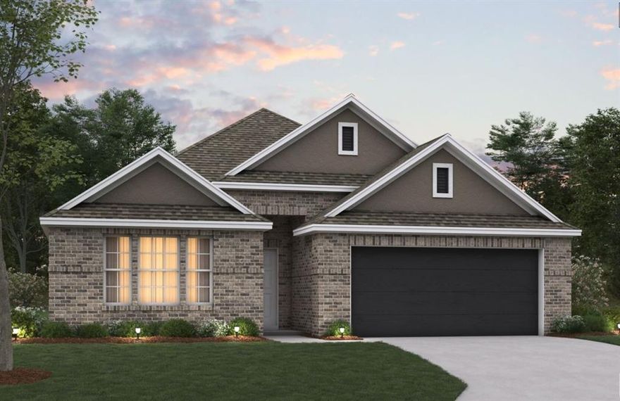 Built by MI Homes. Explore the straightforward convenience of this brand-new, single-story home at 1137 Hackberry Lane in Crowley, TX. This residence features a practical layout, in which every room is situated on one level, providing a living experience completely free from the hassle of stairs.

Key features include 4 comfortable bedrooms, including an owner's suite tucked into its own private corner, 3 full bathrooms finished with modern fixtures, spacious amount of interior space, a versatile bonus room, and a 2-car garage.

The interior is built for a natural flow, with an open-concept kitchen, dining, and family room, perfect for both daily living and hosting guests. Moving between the social gathering spots and the bedroom is effortless. The owner's suite is intentionally placed in a secluded area of the layout, offering a peaceful retreat with its en-suite bathroom and walk-in closet.

With its smart architectural design and move-in-ready finishes, this home offers a stylish, functional environment for your next chapter. Schedule your visit today!