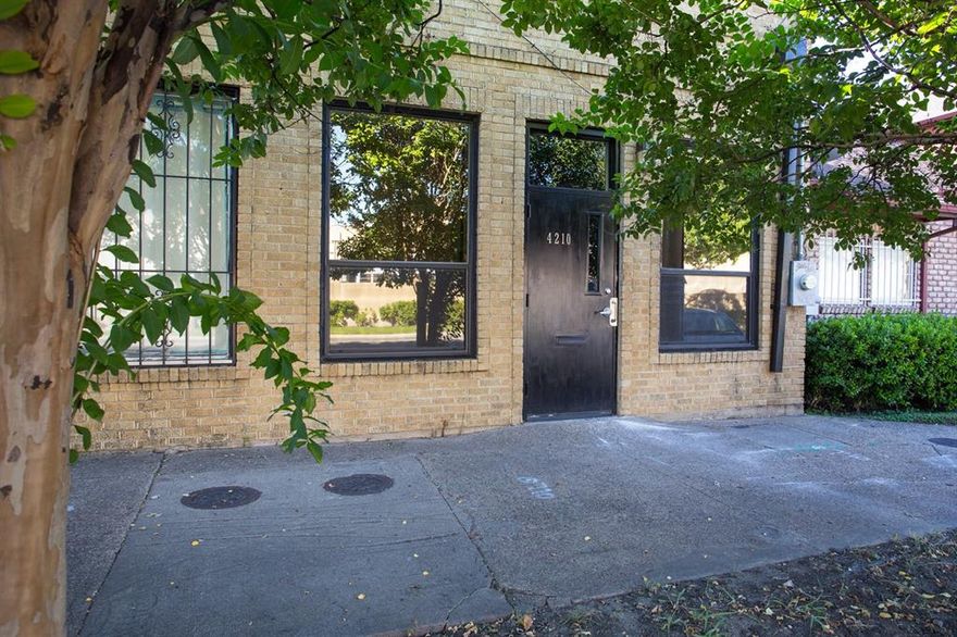 Enjoy loft living in this recently remodeled unit.  Unit includes refrigerator, stack washer & dryer and 2 car covered parking in back. Great location in Deep Ellum just minutes from Downtown Dallas and Baylor Hospital.