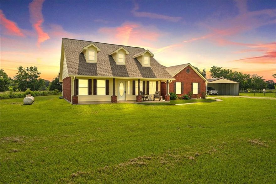 Discover the charm of country living with modern conveniences in this beautifully maintained 3-bedroom, 2-bath home situated on 5.46 serene acres in Royce City, Hunt County. Tucked away off a quiet county road, this property offers privacy, functionality, and room to roam—perfect for horse lovers, hobby farmers, or anyone seeking a slower pace without sacrificing comfort.  Inside, you'll find custom-designed 36-inch brushed walnut kitchen cabinets, polished concrete floors in the main areas, and a tankless instant hot water heater for on-demand efficiency. A recently updated roof and HVAC system which adds peace of mind for those major ticket items.  Thoughtful details like outlets under the eaves make holiday decorating a breeze and solar powered lights at the horse barn make it easy for those early evening when a little light would be helpful.  Bring your animals—this property is fully equipped with a horse barn featuring four stalls, a tack room, and a feed room. The detached carport offers extra parking, while the oversized attached two-car garage provides convenience and storage.  With no HOA, and scenic acreage, this home gives you the freedom to live the lifestyle you choose. Don’t miss your opportunity to own this slice of country paradise!