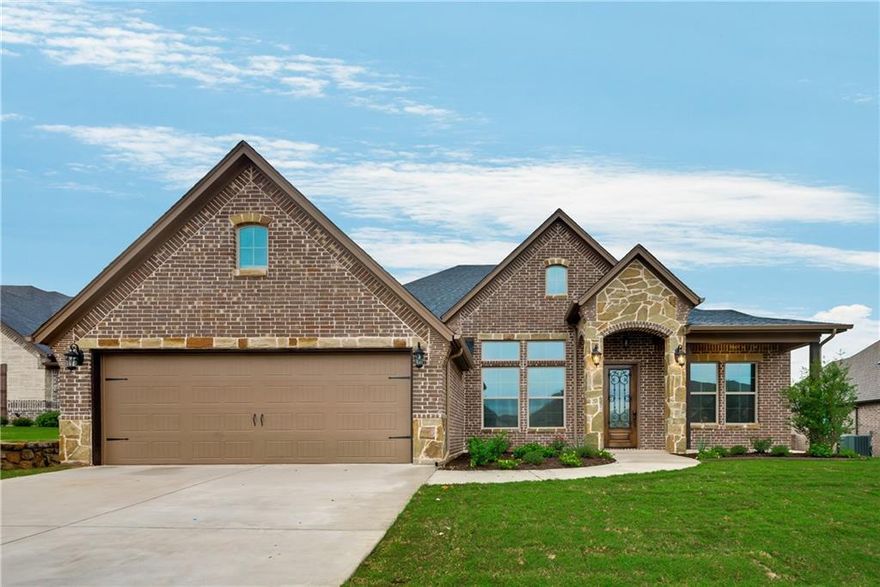 Beautiful home in the prestigious Golf Course Community of Harbor Lakes on Lake Granbury! This home has everything you need to entertain.  Formal dining room, Butler's pantry, open great room, kitchen with Island, sunny breakfast nook, gas fireplace, generous sized bedrooms, and walk in closets.  The study has beautiful French Doors and a closet, so it could be a 4th bedroom. This gorgeous home's features include soaring ceilings, wood-look tile flooring, hardwood floors in all bedrooms, eye catching fixtures and beautiful custom touches. Fenced backyard, pets are allowed with approval from landlord.  Come live the good life in this beautiful GATED golf course community of Harbor Lakes, near Lake Granbury, The Granbury Square, Hiking, Biking, and the DFW Metroplex! All information in this listing to be verified by tenant.  Owner holds a valid Texas Real Estate License.