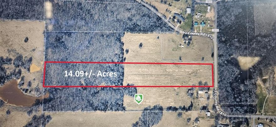 Beautiful AG exempt 14.09 (approx) acre tract located just outside the city limits of Grand Saline. Part of a 3 parcel tract totaling 38.99 acres. Great location, just minutes from town and less than 90 minutes to Dallas, 45 minutes to Tyler, 20 minutes to Canton, 15 minutes to Mineola and close to Lake Fork.  Close to shopping, schools and dining.  Partially wooded, with a picturesque pond, nestled among the trees, ideal for fishing, wildlife watching, or simply enjoying the view. The topography of the land is predominantly level, providing ease of access and potential for various uses such as farming, ranching, or residential construction.  Electricity available.  No city taxes.  Enjoy the beauty of the East Texas countryside with abundant wildlife, serene nature, and a country atmosphere.  The land is currently AG exempt and has lots of wide open pasture making site prep easy and straightforward.  This property is ready for whatever you have in mind from a weekend escape, to building a home, starting a farm, development, or just a future investment. No mobile or manufactured homes allowed. See MLS #21141930 and MLS #21039353 for information on the other two lots.