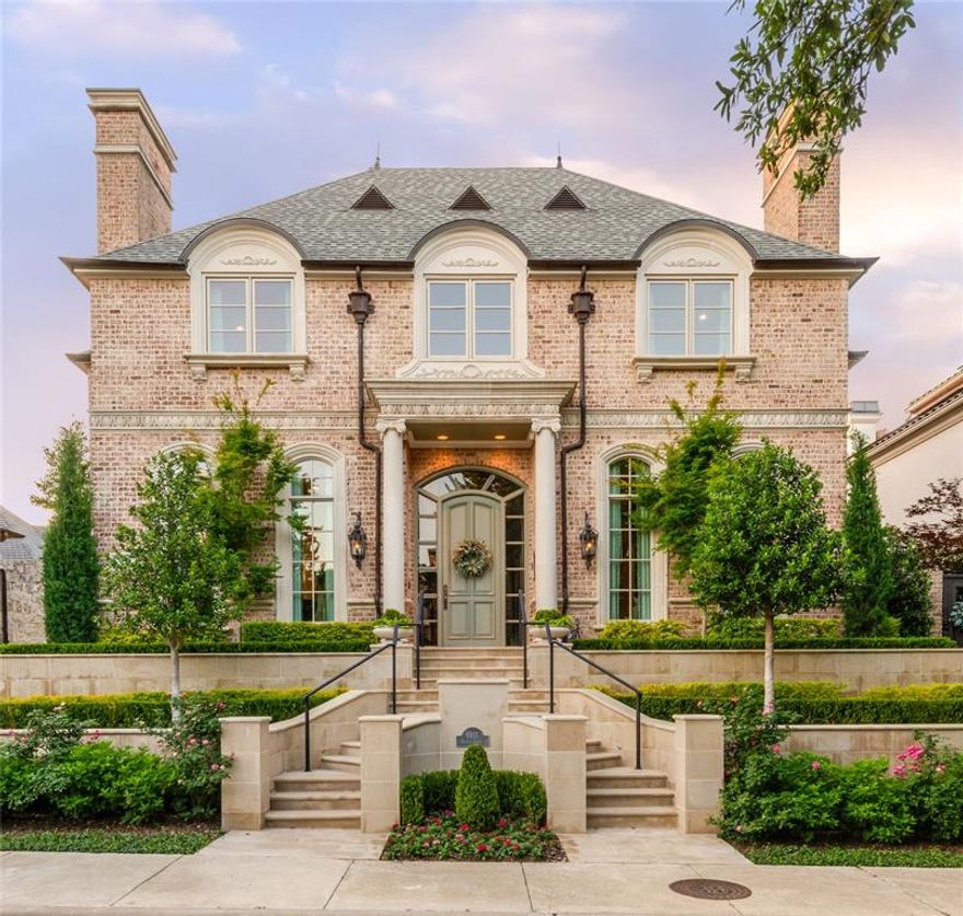 Highest quality with an estate feel, this showcase home in gated and secured Lake Forest offers the square footage buyers are looking for, along with hard-to-find features including 11’ & 12’ ceilings, ample storage, a 3-car garage, pool, and elevator. The elegant layout enhances the natural light throughout the home. Entering from the foyer with sweeping staircase to the second floor, you’ll find the formal dining room and formal living room each with fireplace, plus a study overlooking the pool. Anchoring the home is a 2-story great room with floor-to-ceiling windows opening to the yard and pool, while also connecting to the kitchen and breakfast area. The breakfast room overlooks a private courtyard. The kitchen features a commercial gas range, microwave, warming drawer, built-in refrigerator, white cabinetry, black granite counters, and a walk-in pantry. Downstairs, the primary suite includes a sitting area, fireplace, built-ins, and access to the pool and yard. The primary bath offers separate tub and shower, dual vanities, dual closets, and a spacious walk-in closet. The upstairs is accessed via two staircases plus an elevator! Upstairs, an oversized guest suite could serve as an additional primary suite with walk-in closet, separate tub and shower, and two additional bedrooms, each with private baths and walk-in closets. A media room with recently updated projector and equipment includes a full bath with walk in tub that could be a 5th bedroom, plus game room, chilled wine room, and second open game room, complete the second level. The private backyard is ideal for entertaining with turf, built-in grill area, and resort-style pool, and includes an electric back gate within the yard. The gorgeous front yard landscaping and new entry and stone wall were designed and implemented by Harold Leidner. Located in guarded and gated Lake Forest, residents enjoy 24-hour security, neighborhood events, swimming, tennis, pickleball, ponds, nature trails, and more.