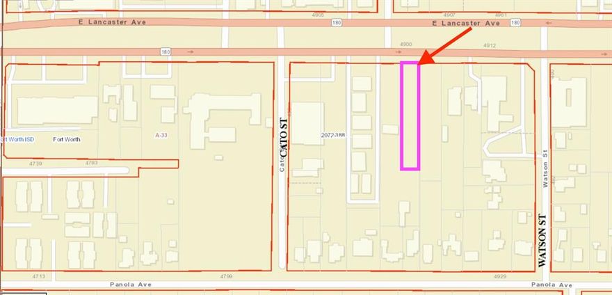 GREAT DEVELOPMENT OPPORTUNITY! NEW DEVELOPMENT IN THE AREA! PROPERTY HIGH TRAFFIC! HIGH VISIBILITY! LOT ZONED E COMMERCIAL ALLOWING FOR A VARIETY OF USES TO SERVE THE AREA. NEIGHBORING PROPERTY 4906 ALSO FOR SALE. LOCATED IN EAST LANCASTER PUBLIC IMPROVEMENT DISTRICT PLEASE SEE REMARKS FOR  SEWER EASEMENT INFORMATION AND BOUNDARY SURVEY