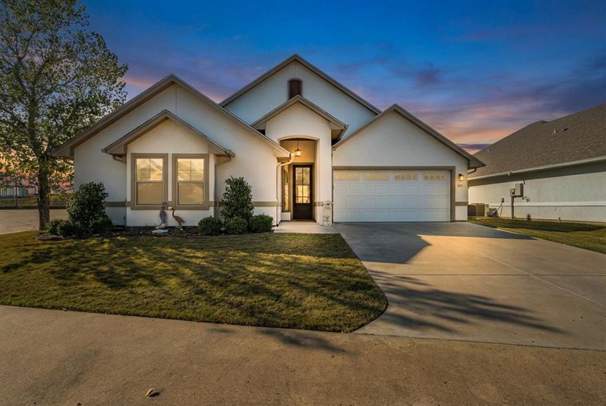 Easy living on Easy Street! Immaculately maintained one-owner home in gated 55+ community. HOA dues of $110 per month include full yard maintenance. This three bedroom home includes wide hallways and doors for those who may need wheelchair or walker accessibility. The kitchen features a large island, pantry, and is open to the living and dining room. Beautiful finishes throughout including granite countertops, stainless steel appliances, Delta hardware, and luxury vinyl plank flooring. Fridge, washer and dryer to convey. Great master suite with ensuite bathroom, large walk-in closet, and easy access to the utility room. The guest bedrooms are spacious and separate from the master allowing for nice privacy. The upstairs bonus room has its own mini-split HVAC unit that can be turned off when the room is not in use but allows for great storage or extra living space when needed. Built in 2021, this home features fantastic energy efficiency with spray-foamed insulation. Come enjoy low energy bills and low maintenance with this perfect retirement home in beautiful Glen Rose.