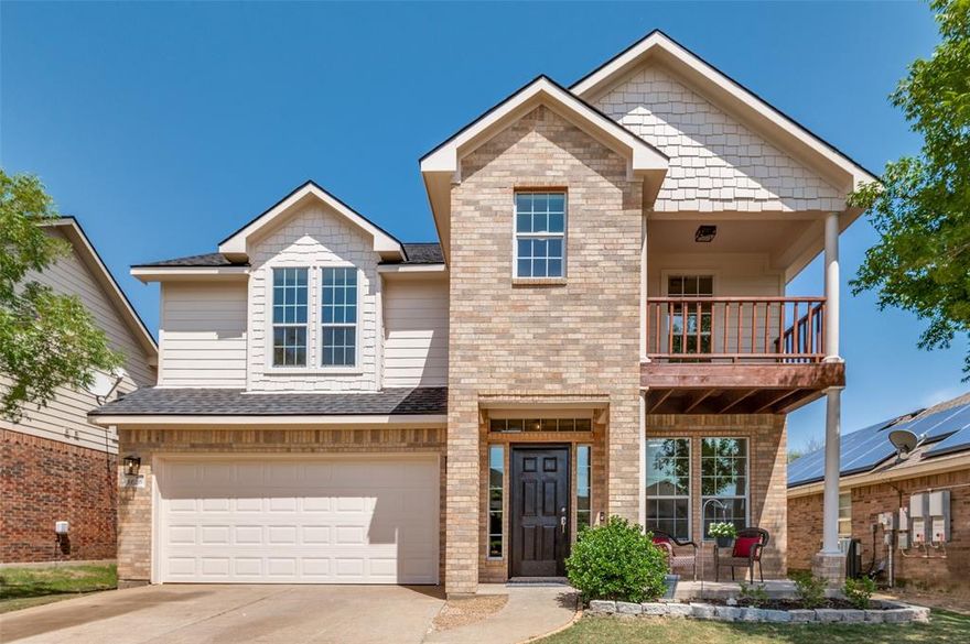 Enjoy the new-home feel without the new-construction price in this beautifully updated 4-bed, 3.5-bath home. Fresh interior paint, new luxury vinyl plank flooring, plush carpet, updated tile, and all-new lighting and ceiling fans give every room a bright, modern look. A spacious 20’ x 19.5’ flex room with a door and closet offers the perfect option for a 5th bedroom, office, or guest suite. The private primary suite features a newly remodeled bath with separate granite vanities. Major upgrades include a brand-new roof, new sod, and a new fence with gate, providing peace of mind and great curb appeal. Relax on the balcony or entertain in the generous backyard. Ideally located near schools, parks, shopping, and dining, this move-in-ready home delivers space, style, and convenience. A must-see that stands out from the rest!