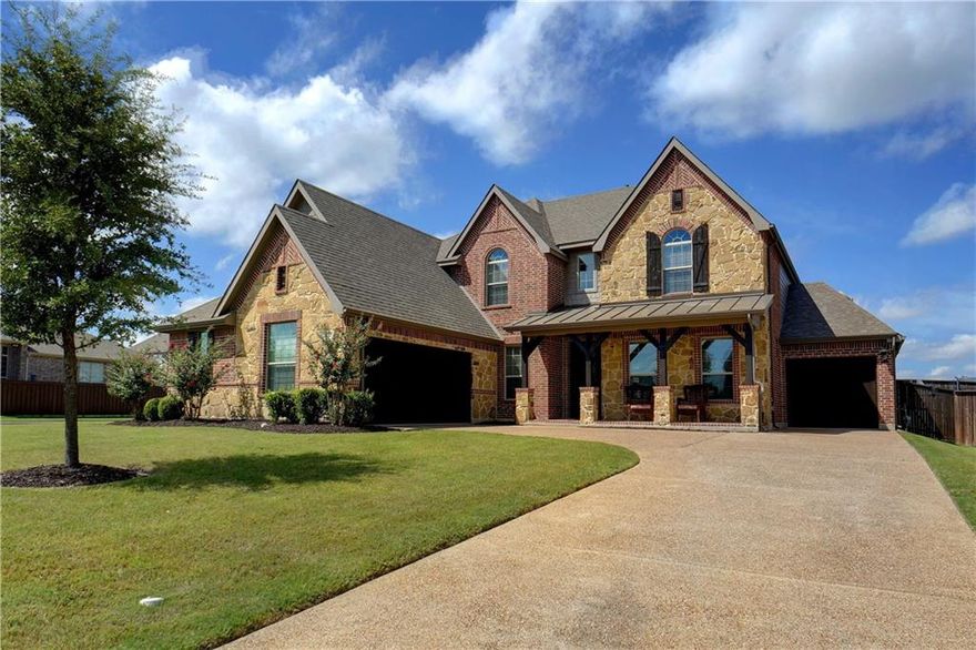 This pristine home is nestled on a large cul-de-sac lot, just steps away from the greenbelt and jogging trail. With 4 bedrooms and 3.5 baths, this light-filled home boasts comfortable living spaces with superior quality and an ideal floorplan. The kitchen is spacious with plenty of counter space, a large island, and flows into the breakfast nook and adjoining living room.  Large windows look out into the oversized fenced-in backyard.  Convenient to highways, retail, dining, and the kids will attend the highly acclaimed Northwest ISD